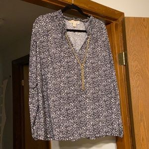 MK blouse with chain detail